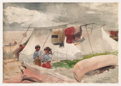 Indian Camp, Roberval, P.Q. alkotó: Winslow Homer