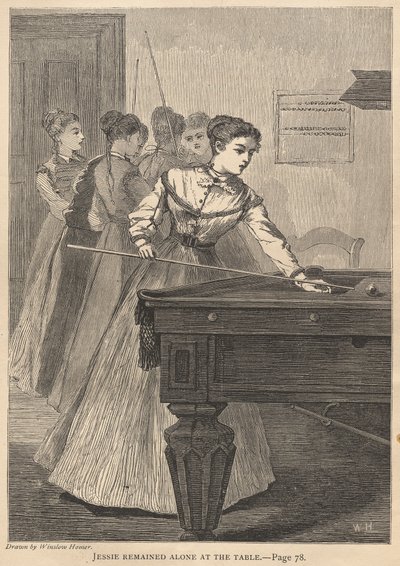Jessie egyedül maradt az asztalnál alkotó: Winslow Homer