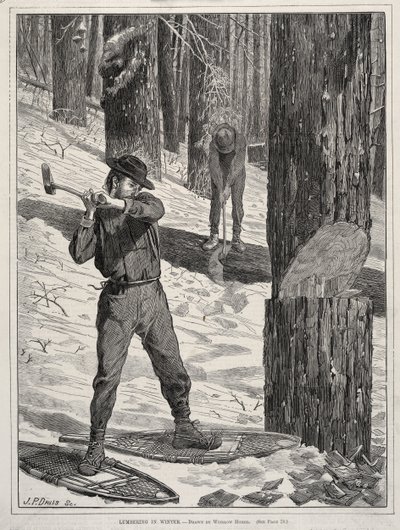 Télies fakitermelés alkotó: Winslow Homer