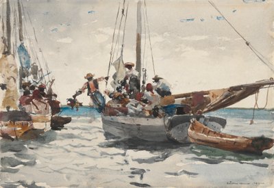 Piaci jelenet, Nassau alkotó: Winslow Homer