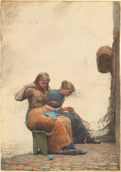 A háló javítása alkotó: Winslow Homer