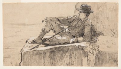 Hegymászó pihenés alkotó: Winslow Homer