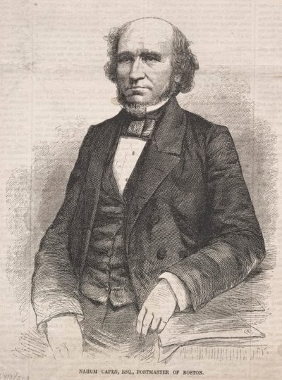 Nahum Capen, Esq., bostoni postamester, 1859. alkotó: Winslow Homer
