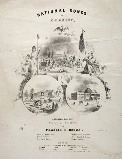 Amerika nemzeti dalai – kottaborító. alkotó: Winslow Homer