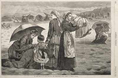 A Long Branch-i strandon – A gyermekek órája alkotó: Winslow Homer