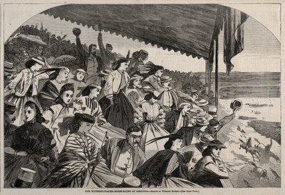 Vízi helyeink – Lóverseny Saratoga-ban, 1865. alkotó: Winslow Homer
