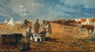 Esős nap a táborban, 1871 alkotó: Winslow Homer