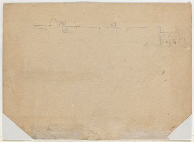 Tetővonal [verso] alkotó: Winslow Homer