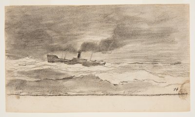Tengeri táj horgászvonóhálóval, Cullercoats, Anglia alkotó: Winslow Homer