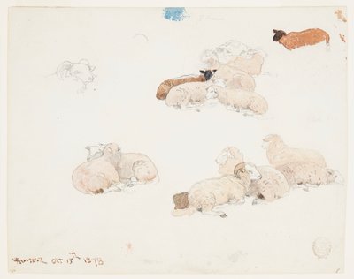 Pihenő juhok alkotó: Winslow Homer