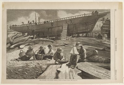 Hajóépítés, Gloucester kikötője alkotó: Winslow Homer
