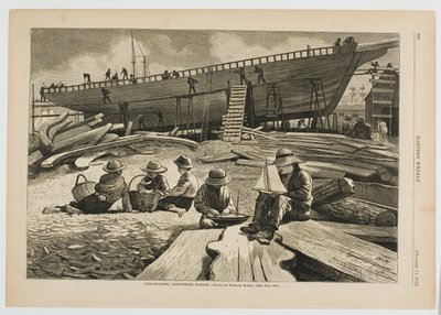 Hajóépítés, Gloucester kikötő alkotó: Winslow Homer
