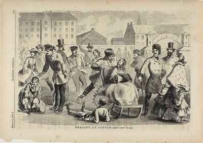 Korcsolyázás Bostonban alkotó: Winslow Homer
