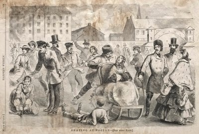Korcsolyázás Bostonban alkotó: Winslow Homer