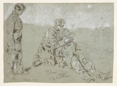 Katona vizet ad egy sebesült társának alkotó: Winslow Homer
