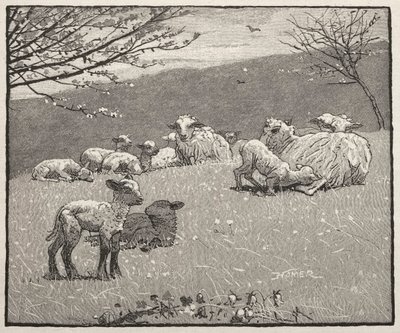 Tavaszi bárány, 1880. alkotó: Winslow Homer