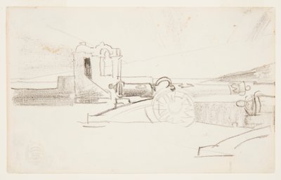 Tanulmány a "Searchlight, Harbour Entrance, Santiago de Cuba" számára alkotó: Winslow Homer