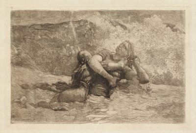 Tanulmány a Visszaáramláshoz alkotó: Winslow Homer