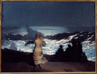 Nyári éj. Holdfényben táncoló nők. Winslow Homer festménye (1836-1910) Ec. Am alkotó: Winslow Homer