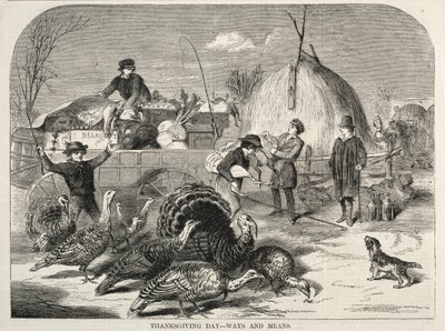 Hálaadás napja – utak és eszközök, 1858. alkotó: Winslow Homer
