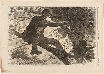 A Potomac hadsereg - Egy éleslövész a picket szolgálatban alkotó: Winslow Homer