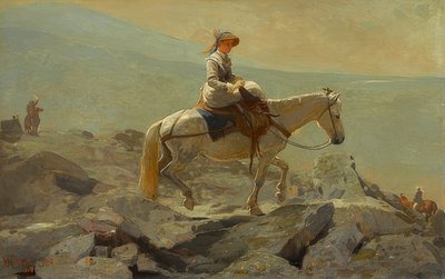 The Bridle Path, White Mountains. 1868 alkotó: Winslow Homer