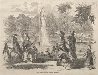 A szökőkút a Boston Commonban alkotó: Winslow Homer
