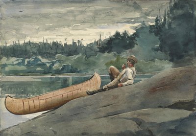 Útmutató, 1895 (akvarell és néhány alárajzolás grafitban szőtt papíron) alkotó: Winslow Homer