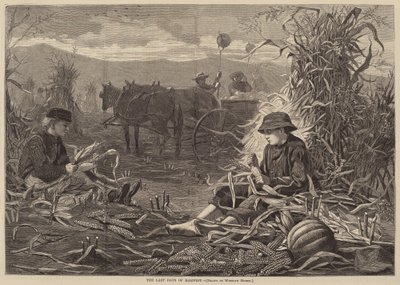 A szüret utolsó napjai, 1873-ban jelent meg. alkotó: Winslow Homer