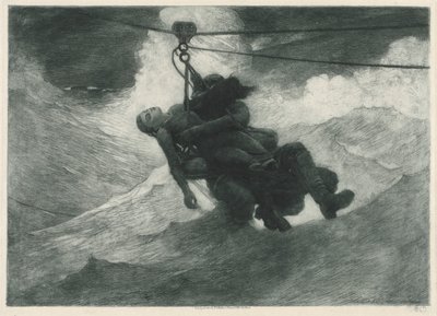Az életvonal, 1884. alkotó: Winslow Homer