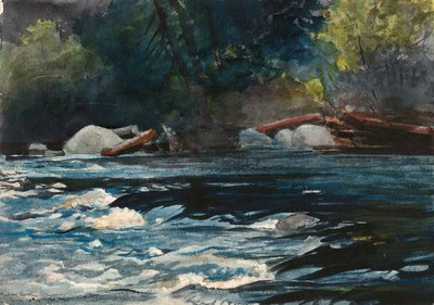 Rapids, Hudson folyó, Adirondacks alkotó: Winslow Homer