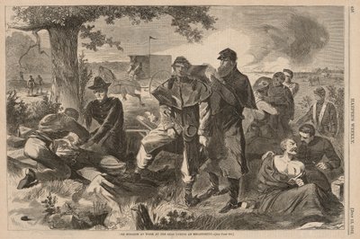 A sebész hátul dolgozik egy eljegyzés alatt, a Harpertől alkotó: Winslow Homer