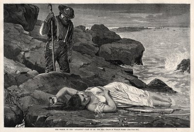 Az Atlanti-óceán roncsa – A tenger által feltörve, 1873. alkotó: Winslow Homer