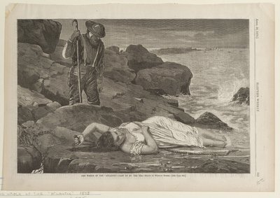Az Atlantic roncsát a tenger partra vetette alkotó: Winslow Homer