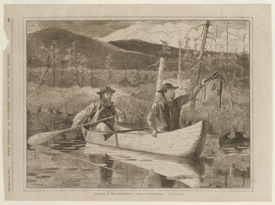 Csapdázás az Adirondack-hegységben alkotó: Winslow Homer