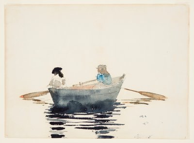 Két lány egy evezős csónakban alkotó: Winslow Homer
