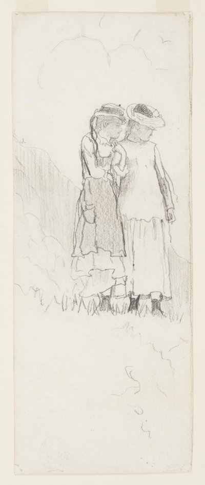 Két fiatal lány a mezőn alkotó: Winslow Homer