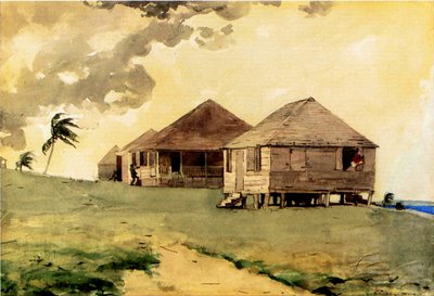 Közelgő tornádó, Bahama-szigetek, 1885 (wc és ceruza, papír) alkotó: Winslow Homer