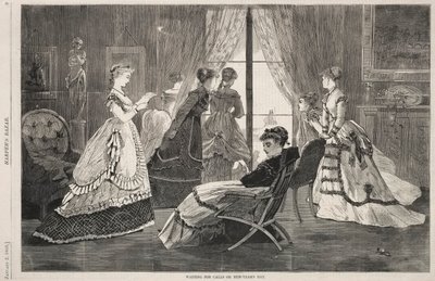 Hívásvárás újév napján, 1869. alkotó: Winslow Homer