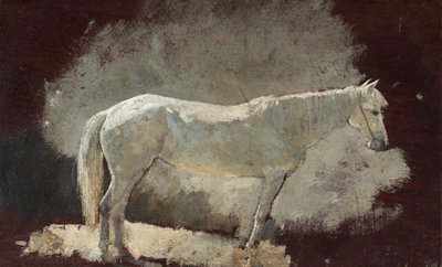 Fehér kanca, 1868 körül (olaj, tábla) alkotó: Winslow Homer