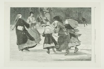"Tél" - Korcsolyázó jelenet alkotó: Winslow Homer