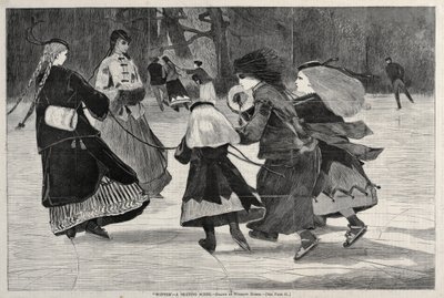 Tél – korcsolyázási jelenet, 1868. alkotó: Winslow Homer