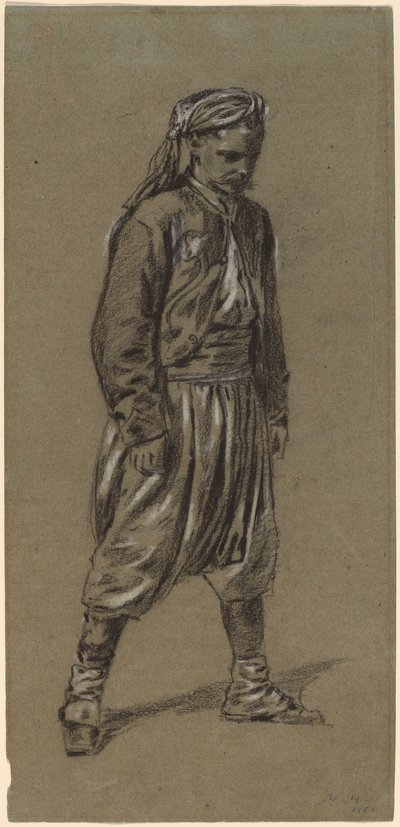 Zouave, 1864. alkotó: Winslow Homer