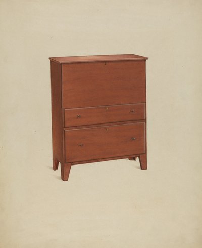 Shaker komód, 1937. alkotó: Winslow Rich