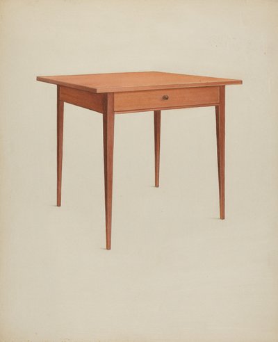 Shaker Table, c. 1937. alkotó: Winslow Rich