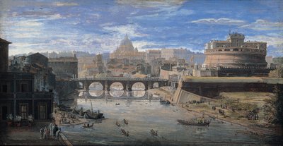 Kilátás a Tor di Nonára, um 1700 alkotó: Wittel