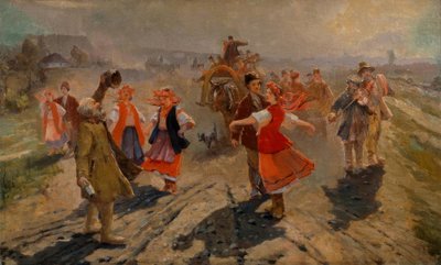 Menyasszonyi körmenet Orel közelében alkotó: Wladimir Jegorowitsch Makowski