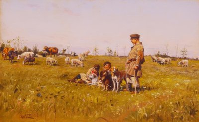 Pásztorok alkotó: Wladimir Jegorowitsch Makowski