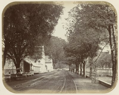 Kilátás Rijswijkben, Batáviában alkotó: Woodbury and Page