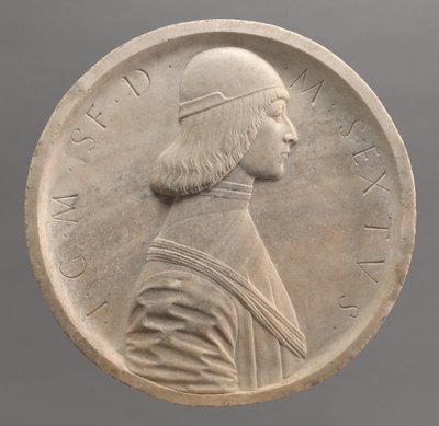 Gian Galeazzo Maria Sforza, Milánó hercege, az 1490-es évek eleje. alkotó: Workshop of Benedetto Briosco